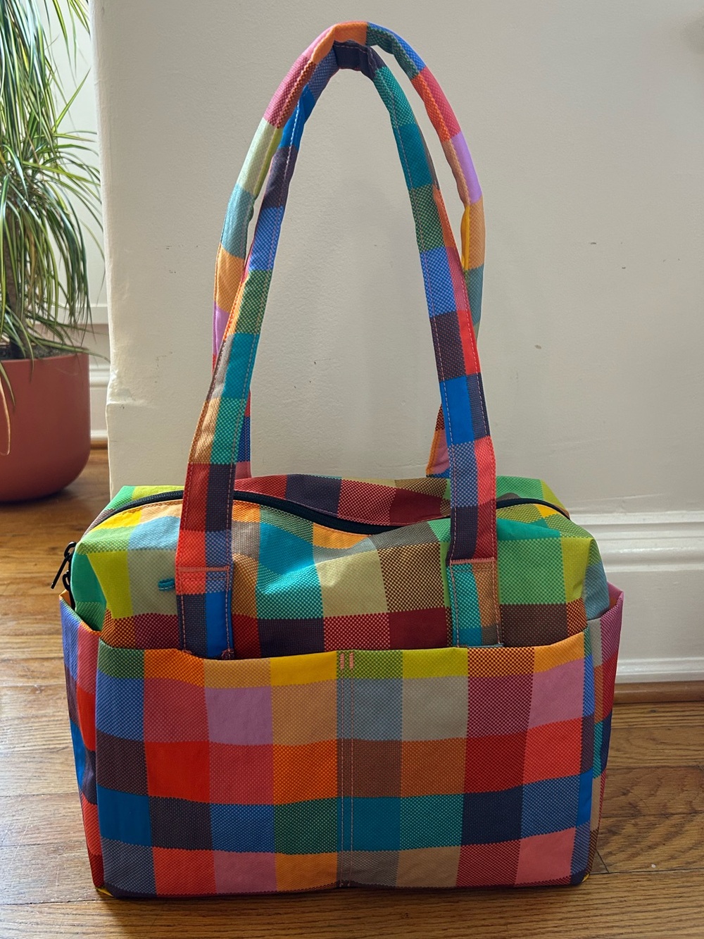 BAGGU Madras Everyday Cloud Bag ECB NWT